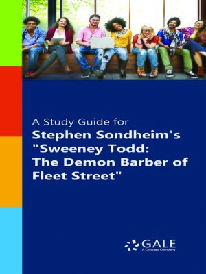 cover image of A Study Guide for Stephen Sondheim's "Sweeney Todd: The Demon Barber of Fleet Street"
